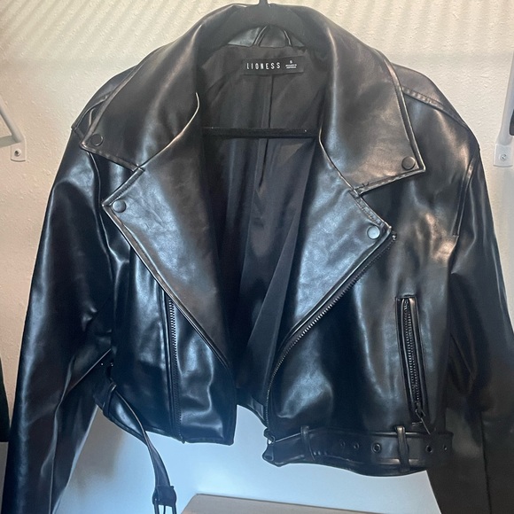 Princess Polly Vegan Leather Jacket - Picture 2 of 4